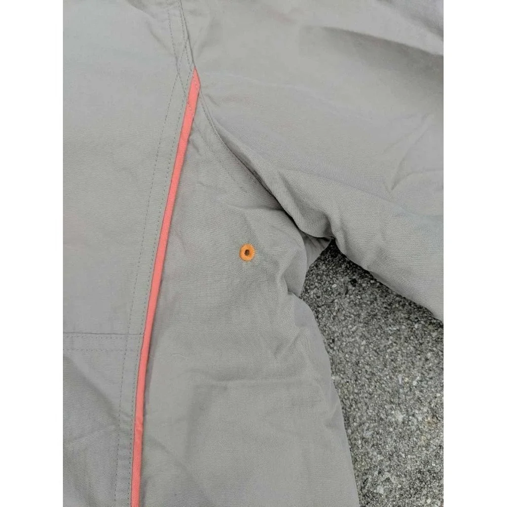 Orvis‎ Mens Activewear Jacket Beige Long Sleeves Quarter-Zip Lined 100% Nylon L